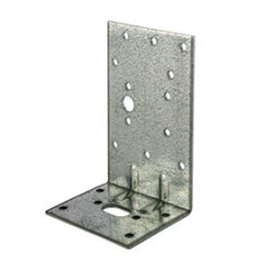 Escuadra galvanizada 75x160x60 mm.