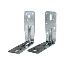 Escuadra galvanizada 45x125x125 mm.
